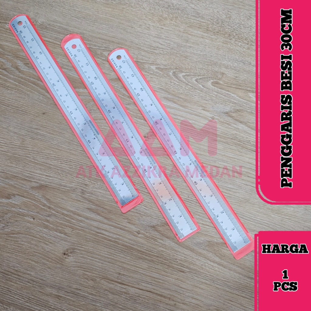 

Penggaris Besi 30 cm Stainless Panjang