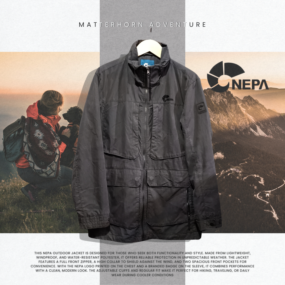 Matterhorn | NEPA OUTDOOR GRAY JACKET JAKET GUNUNG PENDAKI