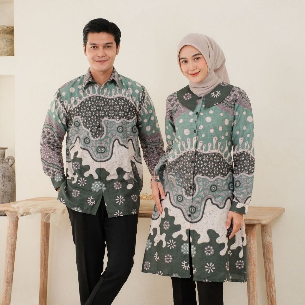 Setelan baju batik pria wanita | Batik setelan pria wanita bisa pisah | Setelan batik couple