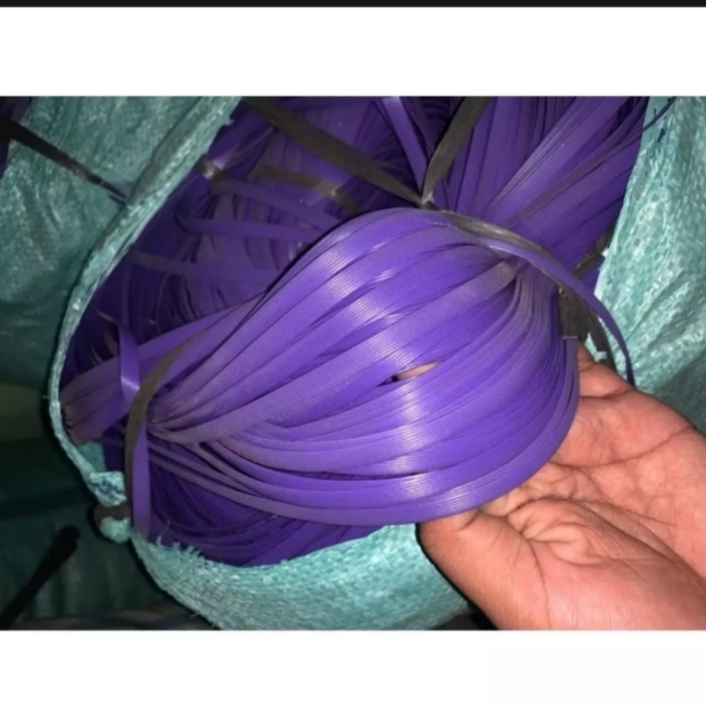 tali rotan lesio sintetis plastik atau bahan rotan lesio pipih sintetis panjang 100+m atau stengah k