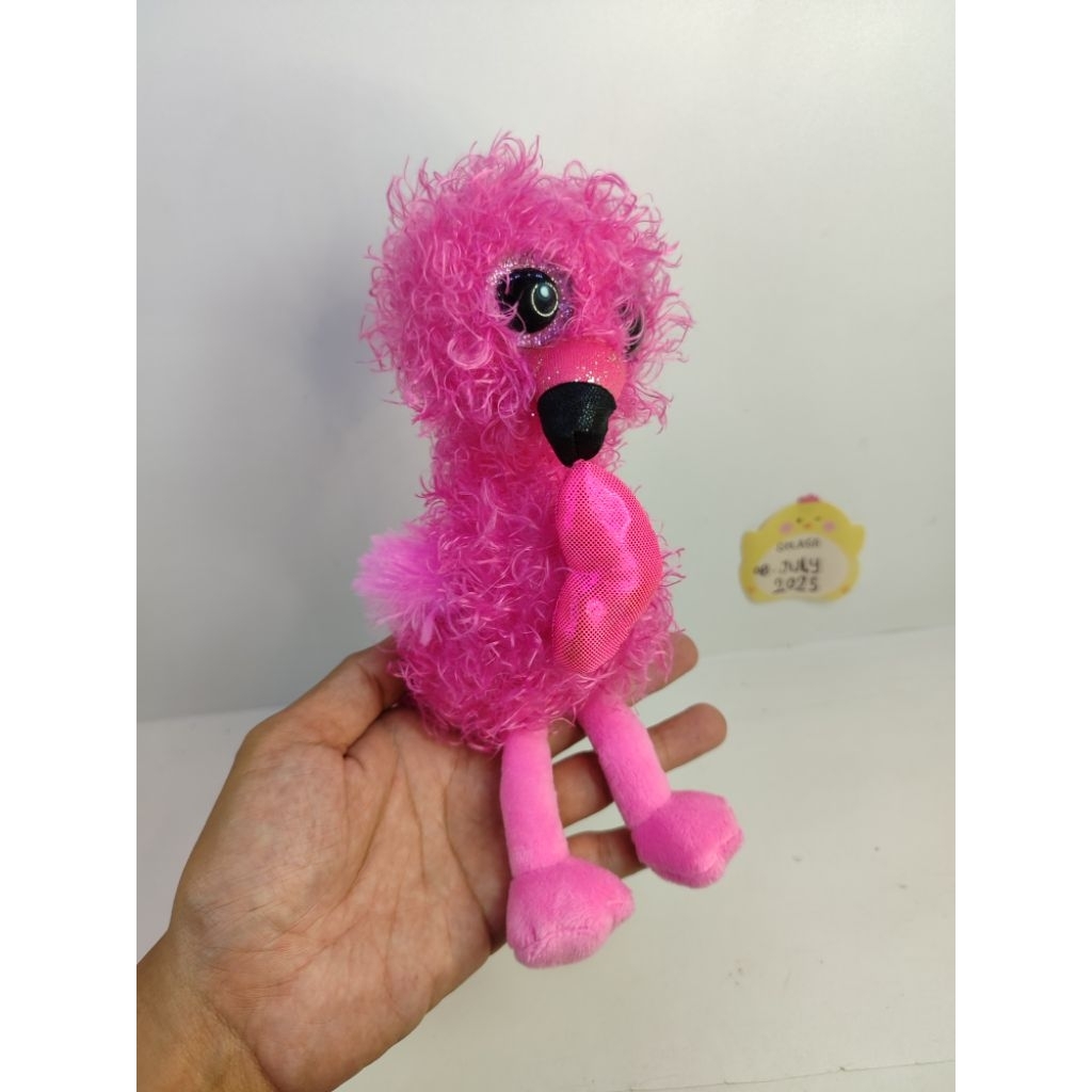 boneka flamingo ty mabel dainty