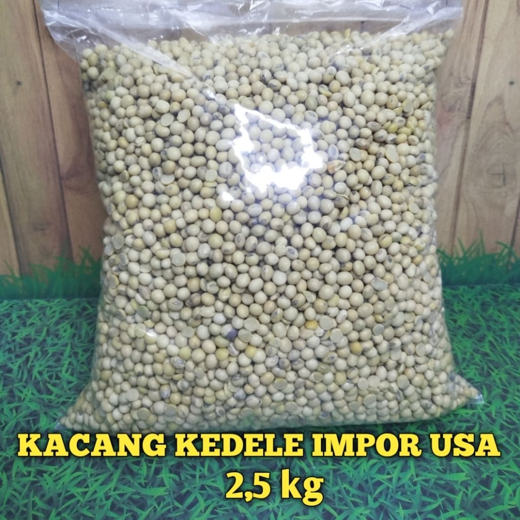 

kacang kedele super import USA bola merah no 1/ .berat 2,5kg