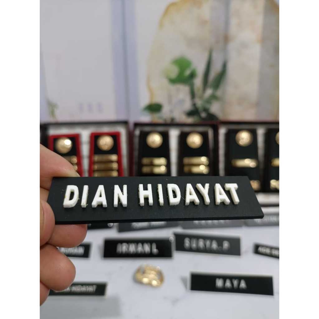 

TERLARIS_NAME TAG/PAPAN NAMA TIMBUL PREMIUM