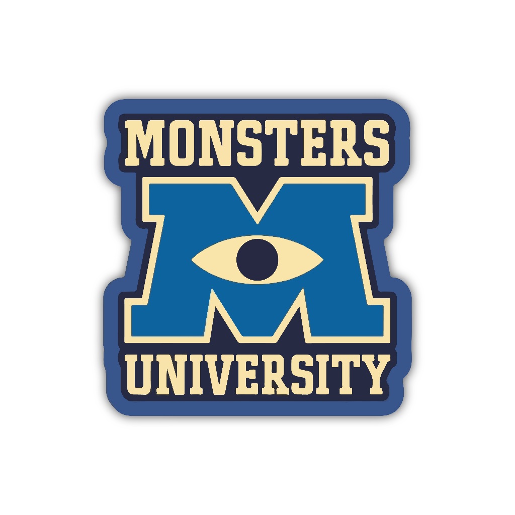 

ZV140 sticker monsters university karakter kartun anime aesthetic, stiker vinyl satuan
