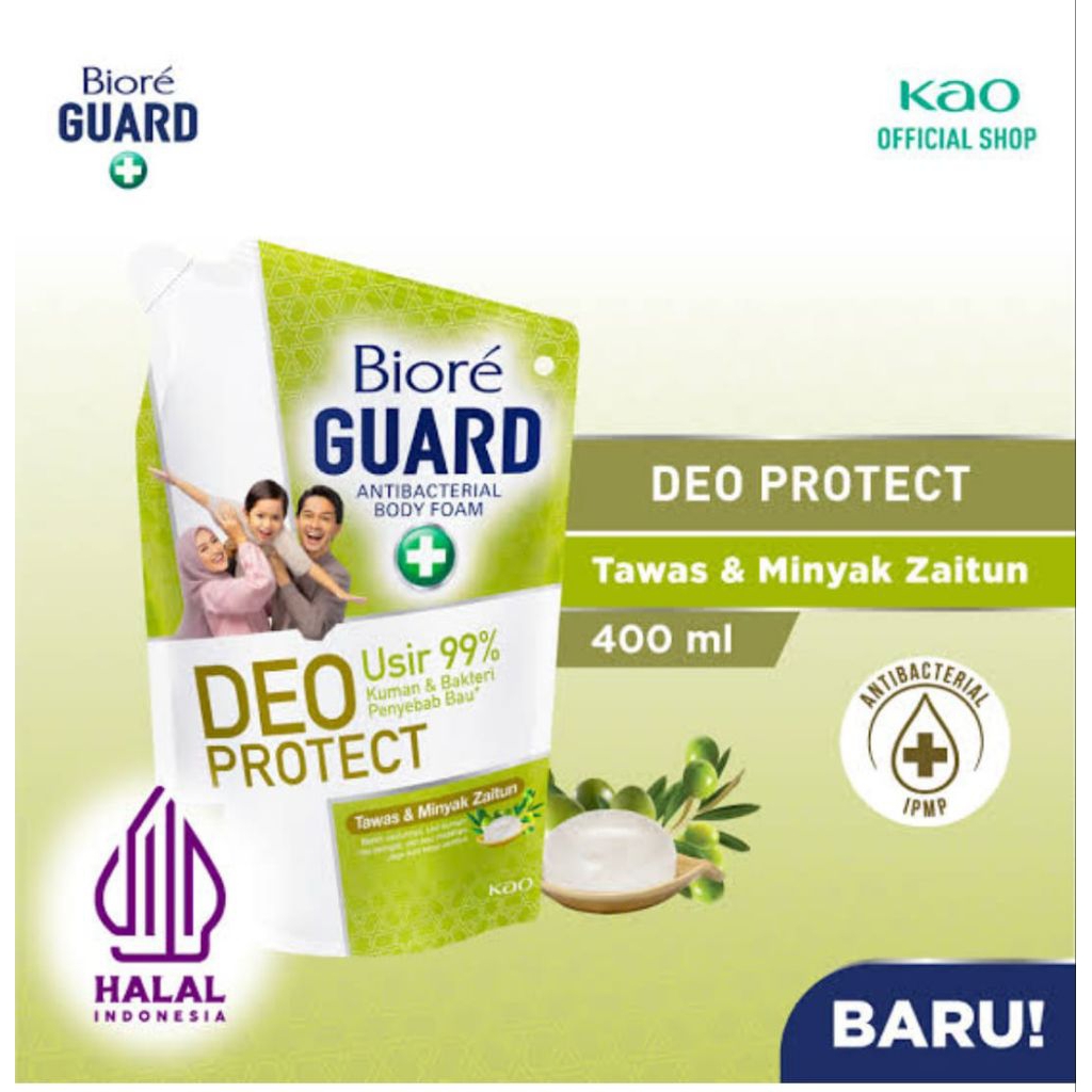 Biore guard sabun mandi cair 400 ml / sabun mandi Biore / sabun mandi antibakteri
