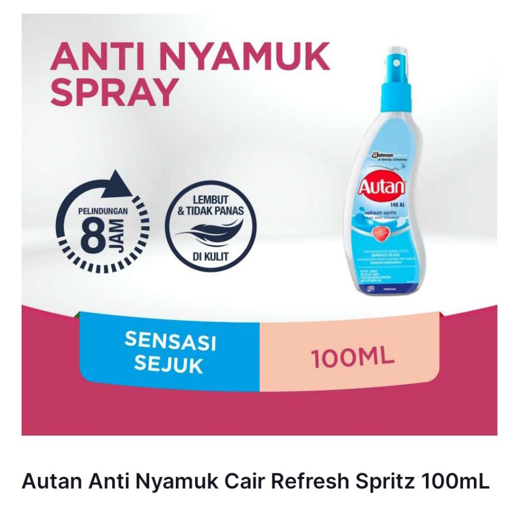 Autan penolak nyamuk / autan lotion / autan anti nyamuk / autan anti spray 100 ml