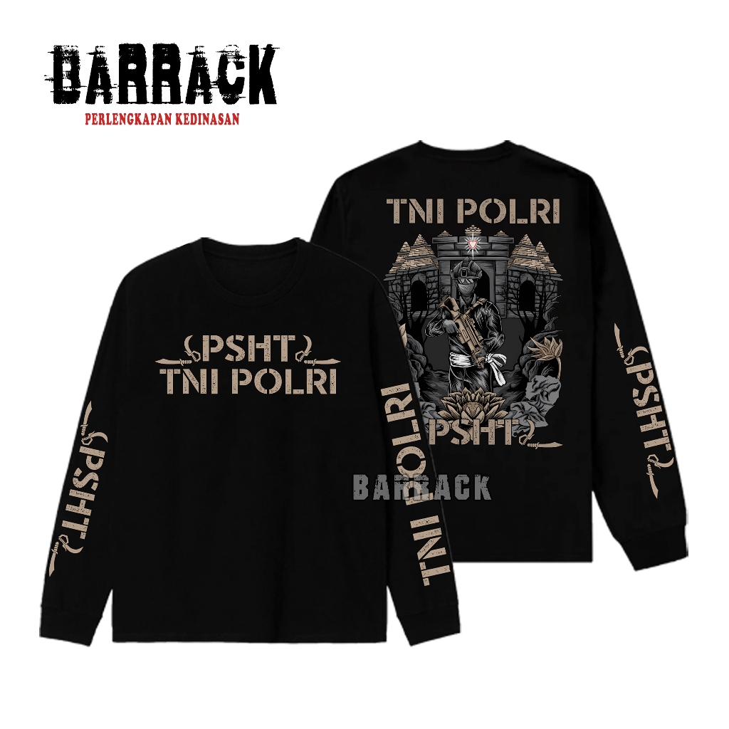 KAOS PSHT / TNI POLRI / TANGAN PENDEK / TANGAN PANJANG