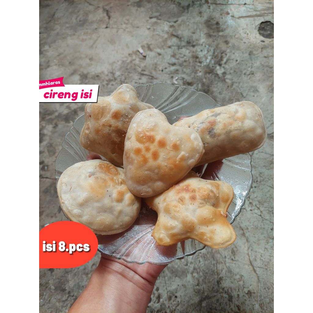 

Cireng isi asli khas bandung 8pcs ada 5 varian rasa cireng isi kornet ayam bakso sosis keju MIX