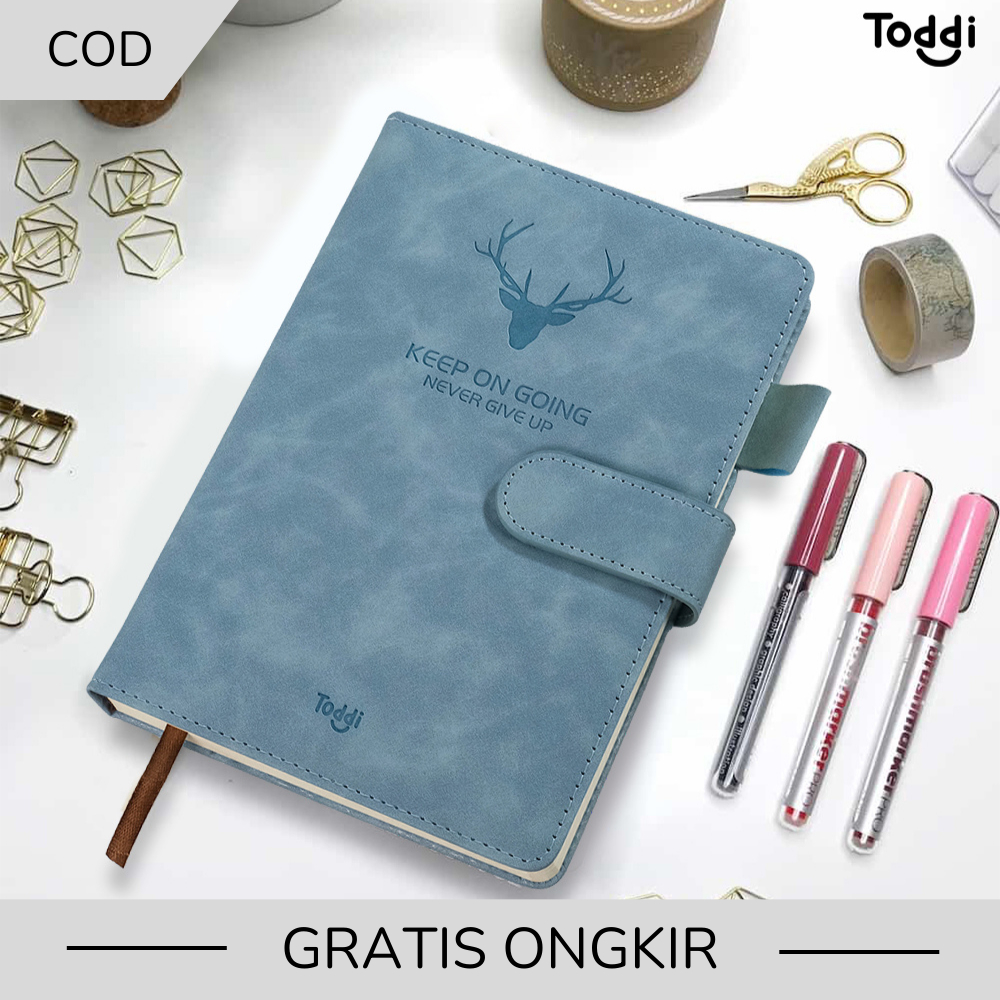 

Toddi Buku Jurnal Hardcover Notebook Diary 68GSM 360 Halaman Grid