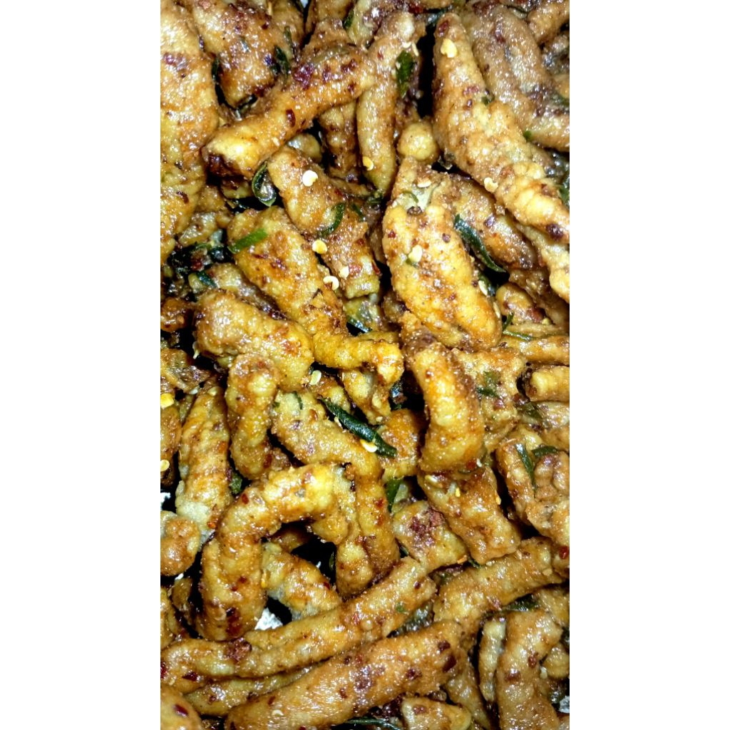 

usus pedas dan original daun jeruk 250gr dan 500gr