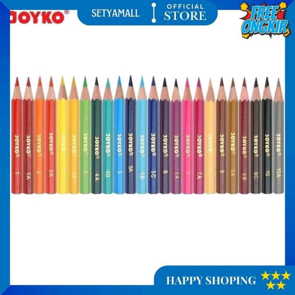 

JOYKO Pensil Warna 12/24 Pengepang/Panjang - Set Yamall Official Store - Happy Shopping