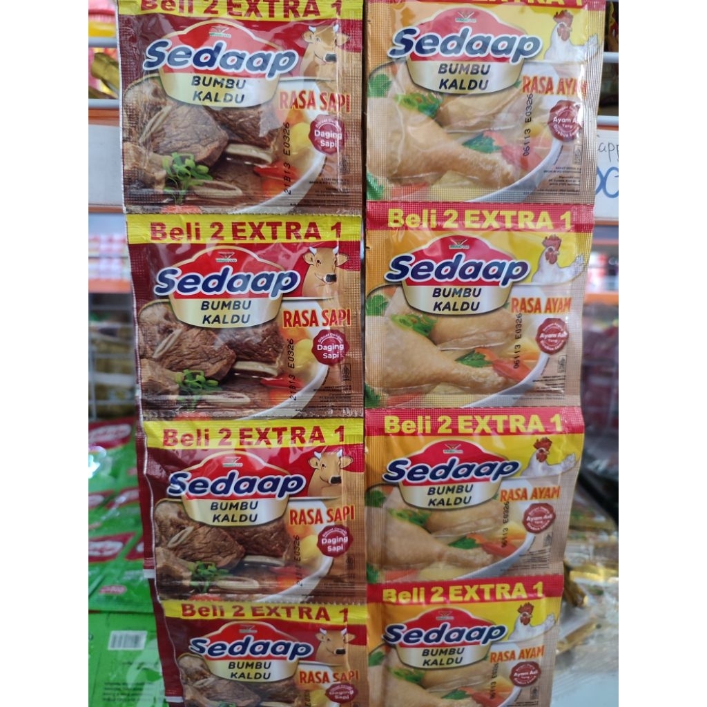 

Kaldu sedap renteng isi 18 sachet