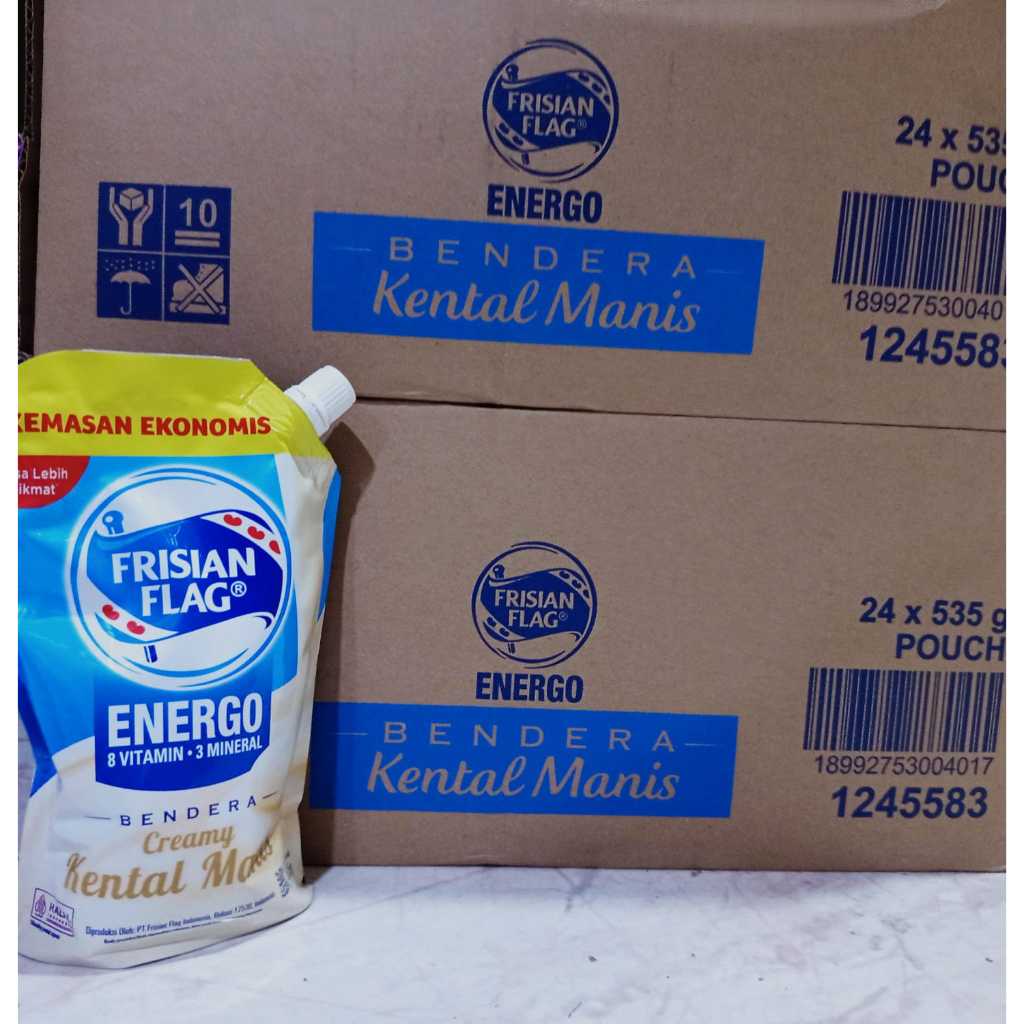 

Frisian Flag Susu Bendera Kental Manis Pouch 545g Biru Putih