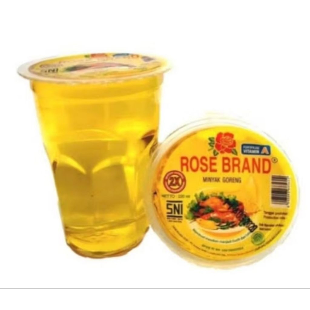 

Minyak goreng gelas rose brand 220ml