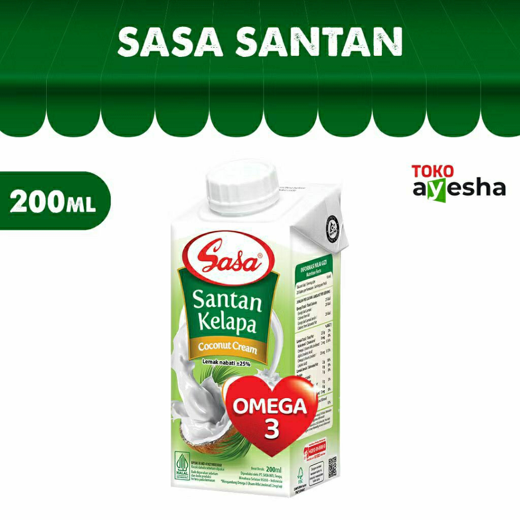 

Santan Kelapa Cair Sasa 200 ml