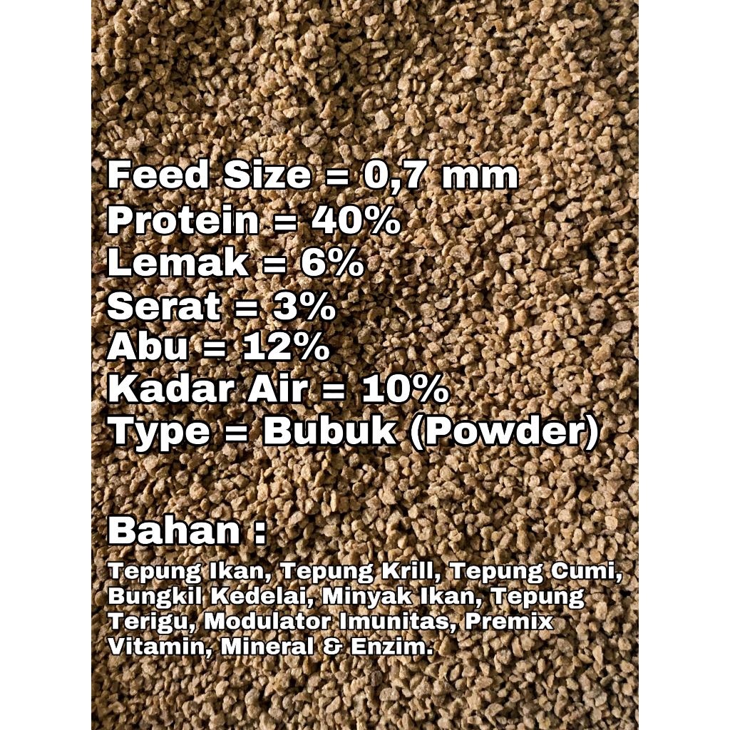 Sellyliavitaliavita Pakan Ikan Udang Burayak Larva Bibit Ikan Kecil (1Kg) Lele Nila Gurame Ikan Mas