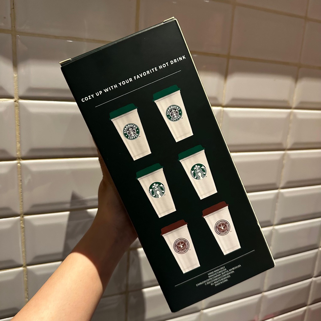 NEW Tumbler Starbucks Set Reusable Hot Cup 6Pcs Set Original Starbucks