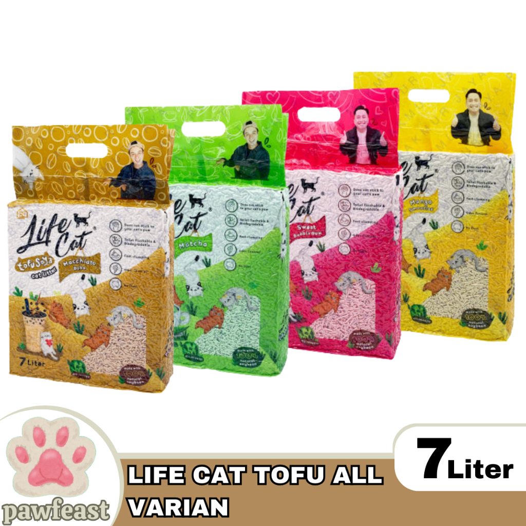 LIFE CAT Tofu Soya Cat Litter Pasir Kucing 7L / Life Cat Tofu