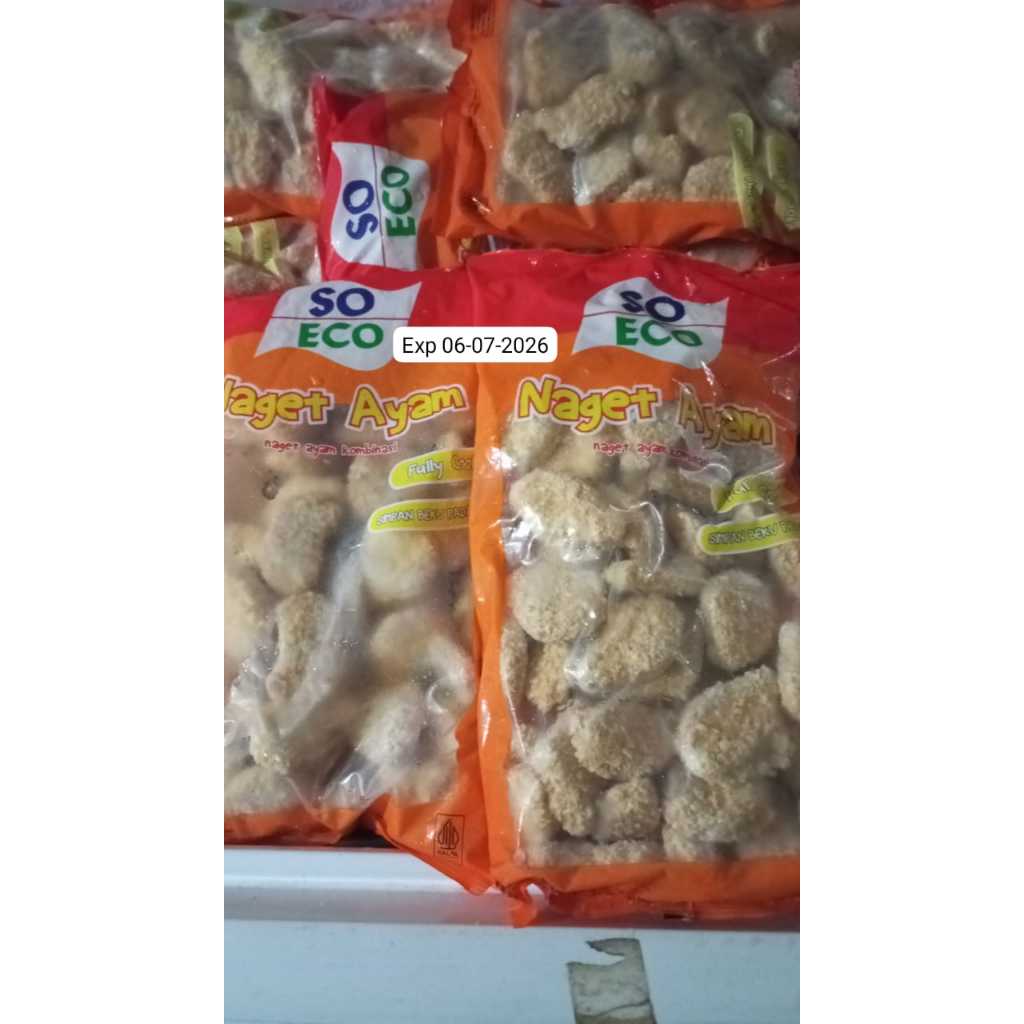 

So Eco Nugget Ayam 1 Kg - 500gr Nugget Enak & Gurih Siap Goreng - Cocok untuk Stok Rumah / Jualan
