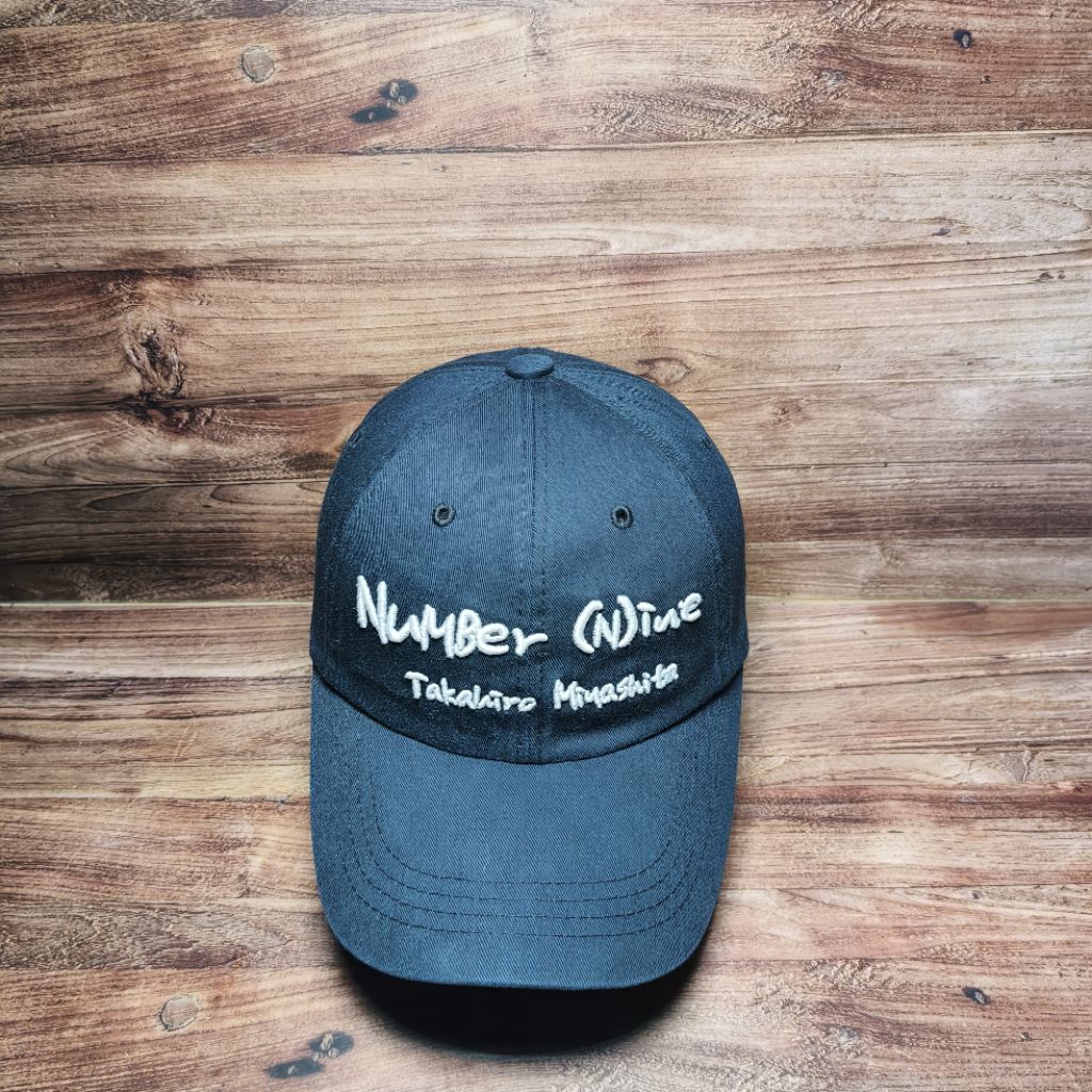 Baseball caps number nine logo black