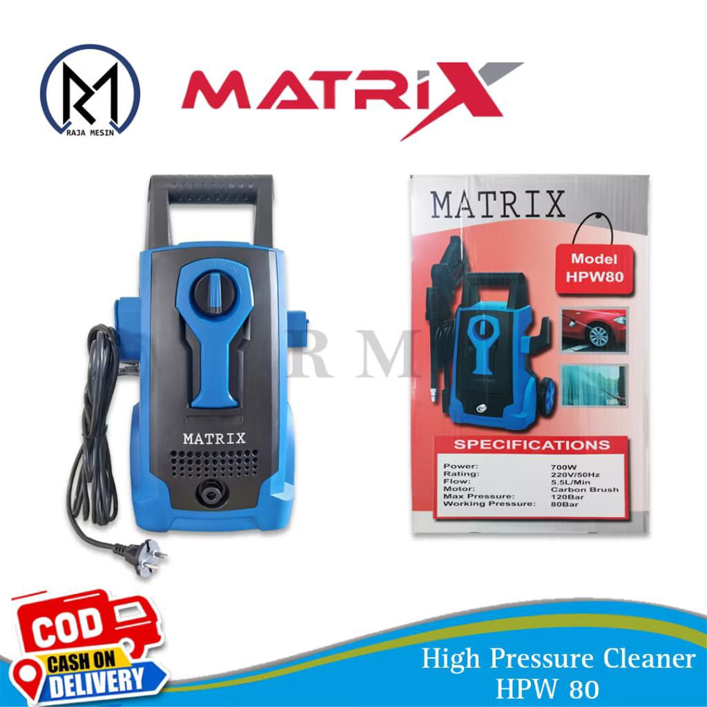 MESIN JET CLEANER CUCIAN MOBIL MOTOR  LISTRIK MATRIX HPW 80