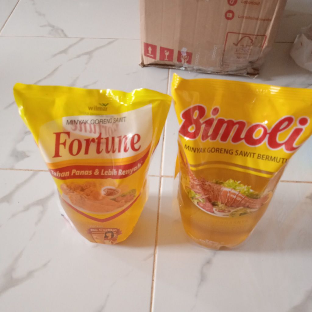 

minyak 2 liter Bimoli / Fortune