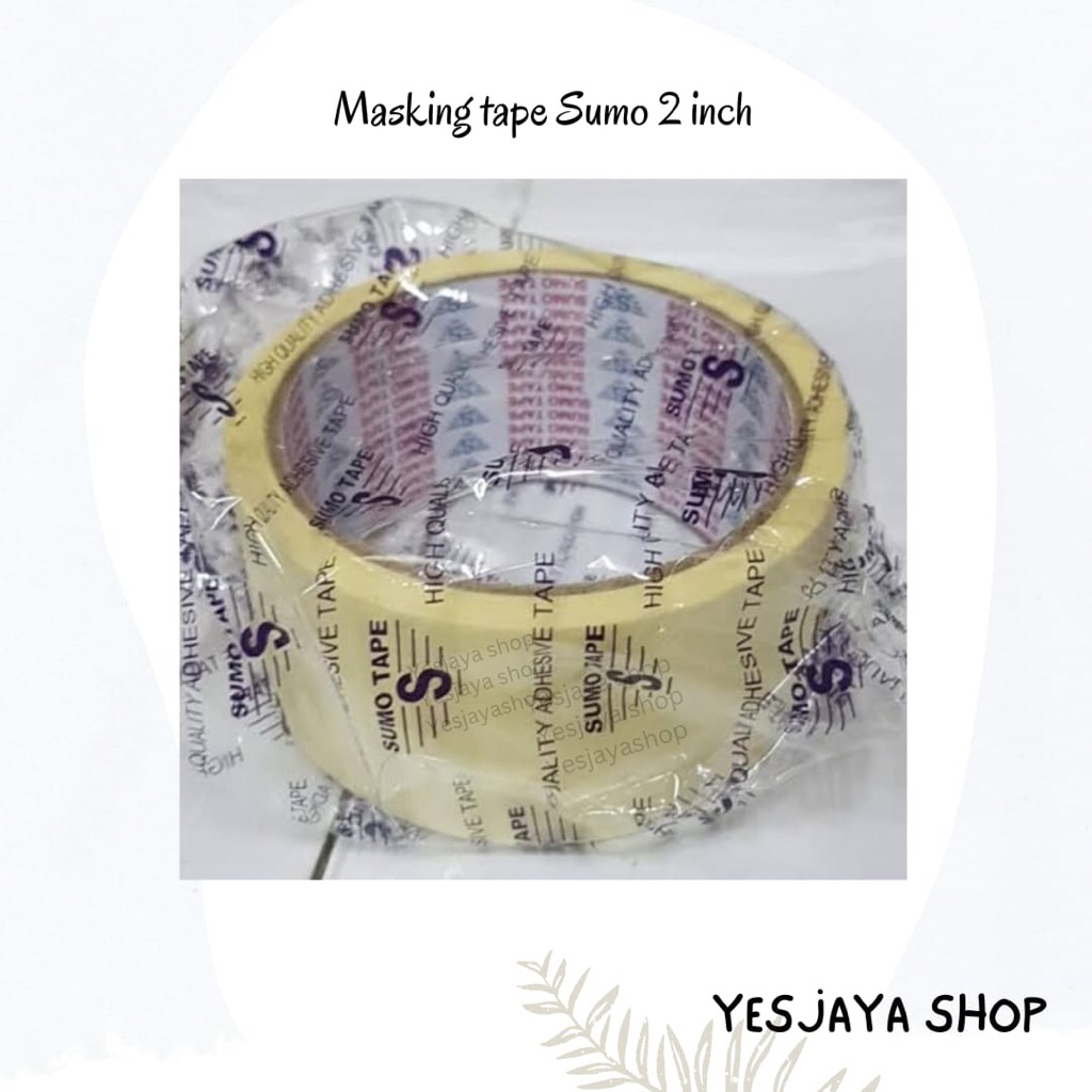 

{1 pc} Masking Tape Sumo 2 inch / lakban kertas 2 inch Sumo / plakban kertas 2inch Sumo / Masking Sumo 2 inci / isolasi kertas murah sumo 48mm