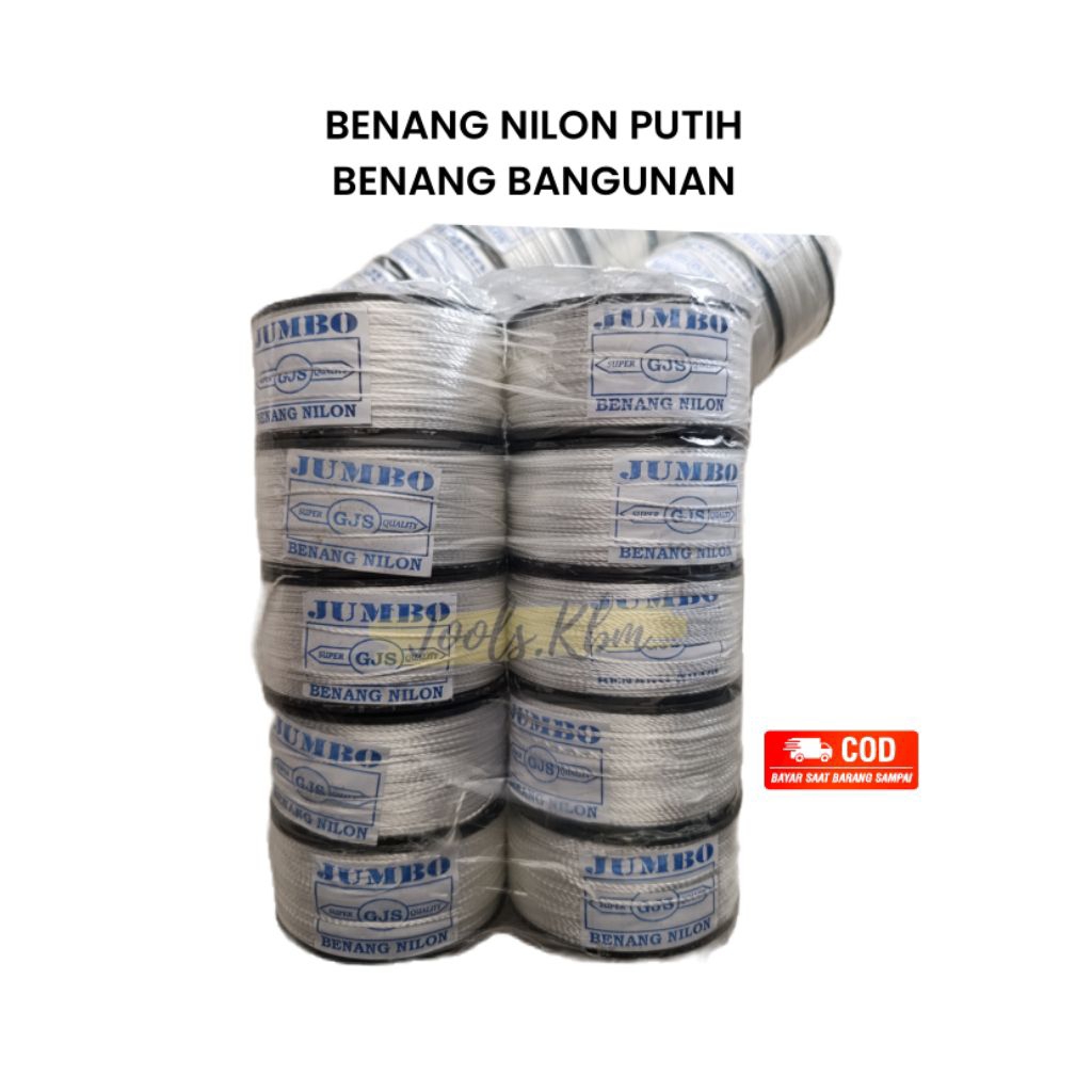 BENANG NILON BANGUNAN /BENANG PUTIH NILON/BENANG BANGUNAN