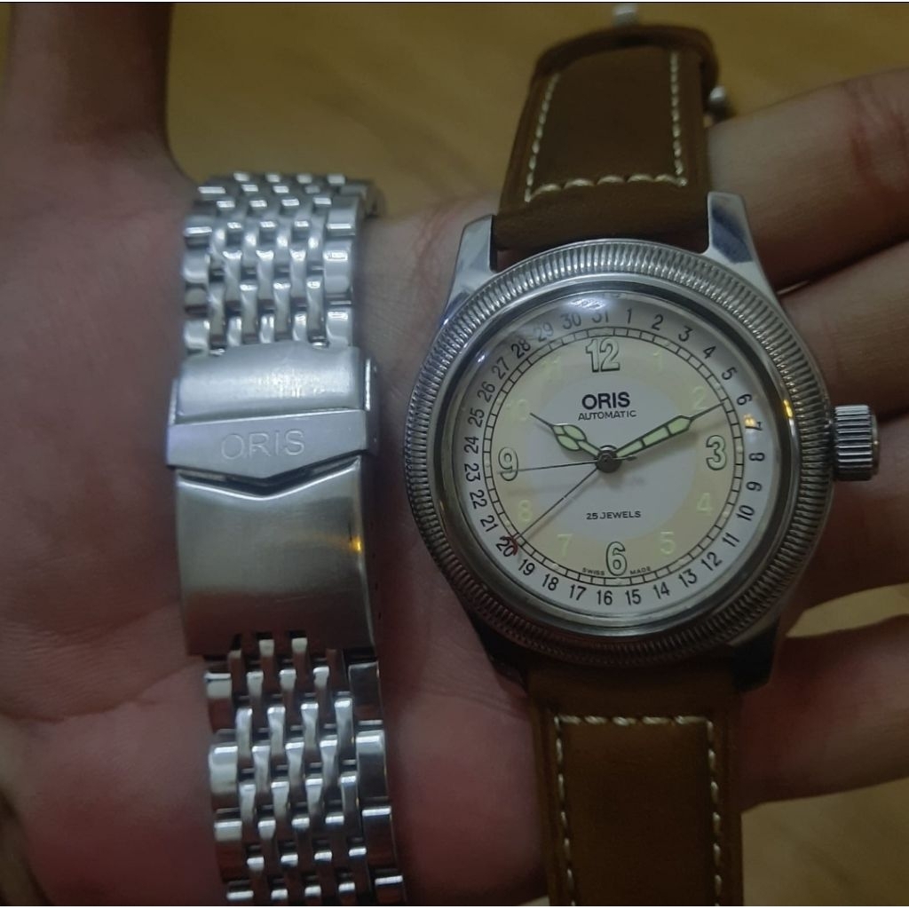 Jam Oris Pointer Big Crown Big Size 44mm Automatic Original Swiss