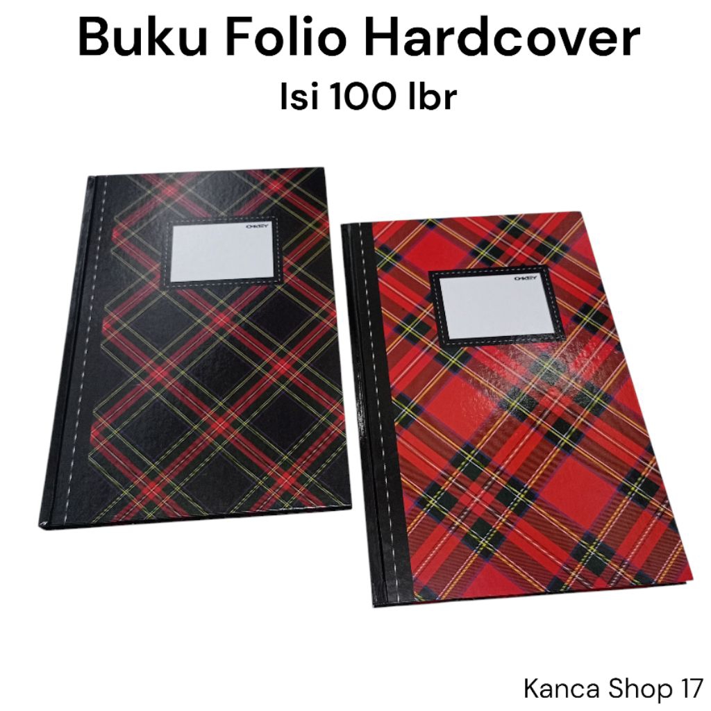 

Buku Folio Hard Cover / Hardcover Paperline / Okey Isi 100 Lembar