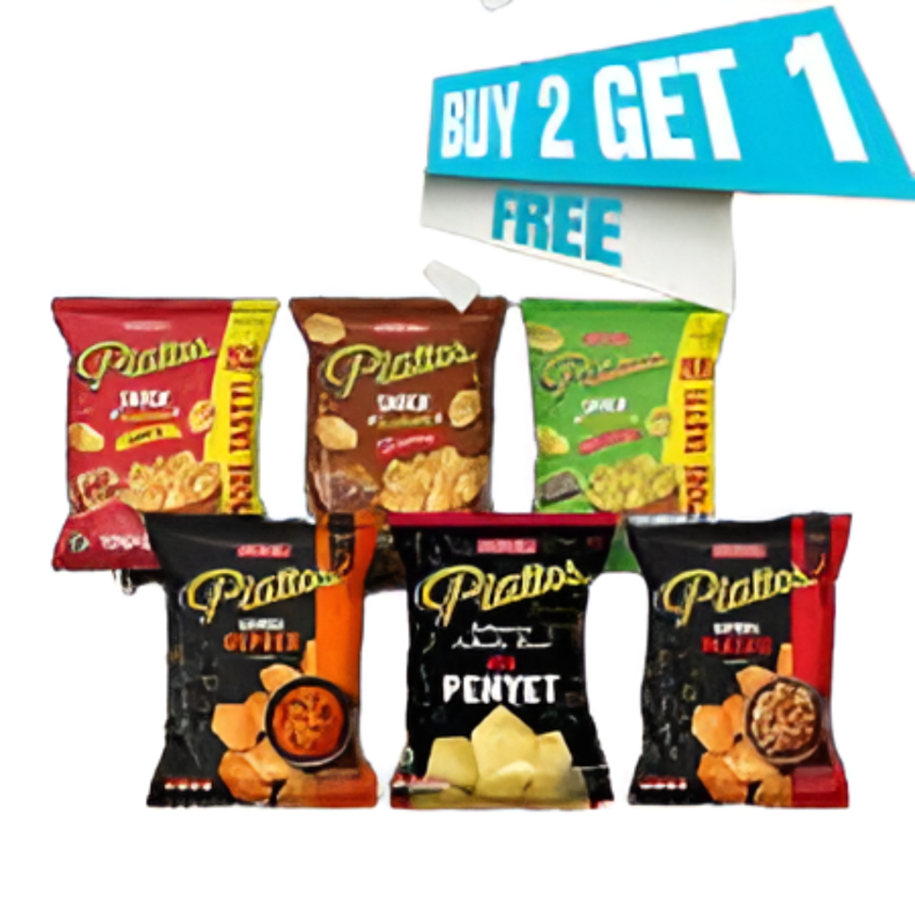 

Piattos Snack Buy 2 Get 1 All Variant uk 68 gr