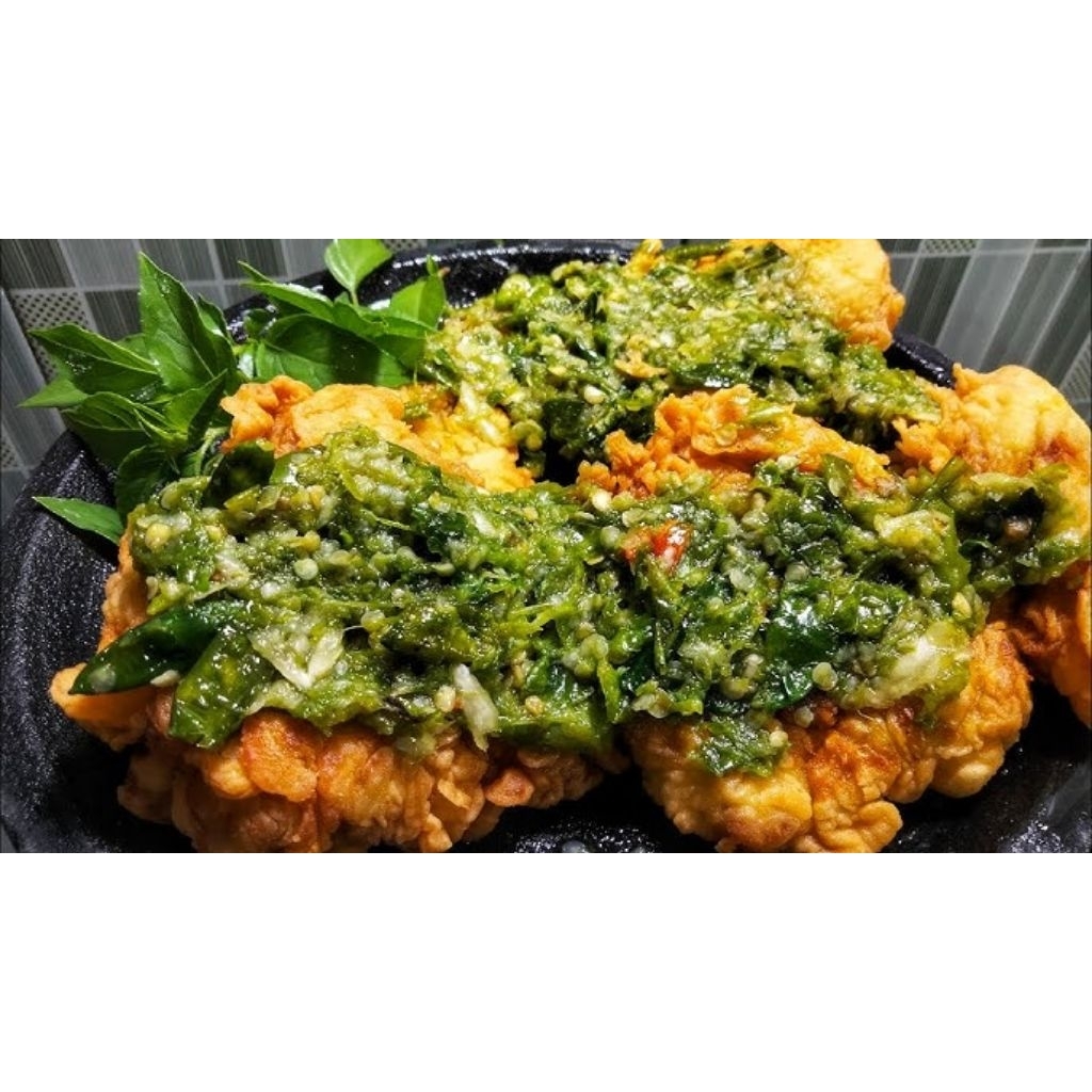

[INSTANT]|MOMMY FALISHA|Ayam Goreng Sambal Ijo 1/2 KILO|MAKANAN HALAL|