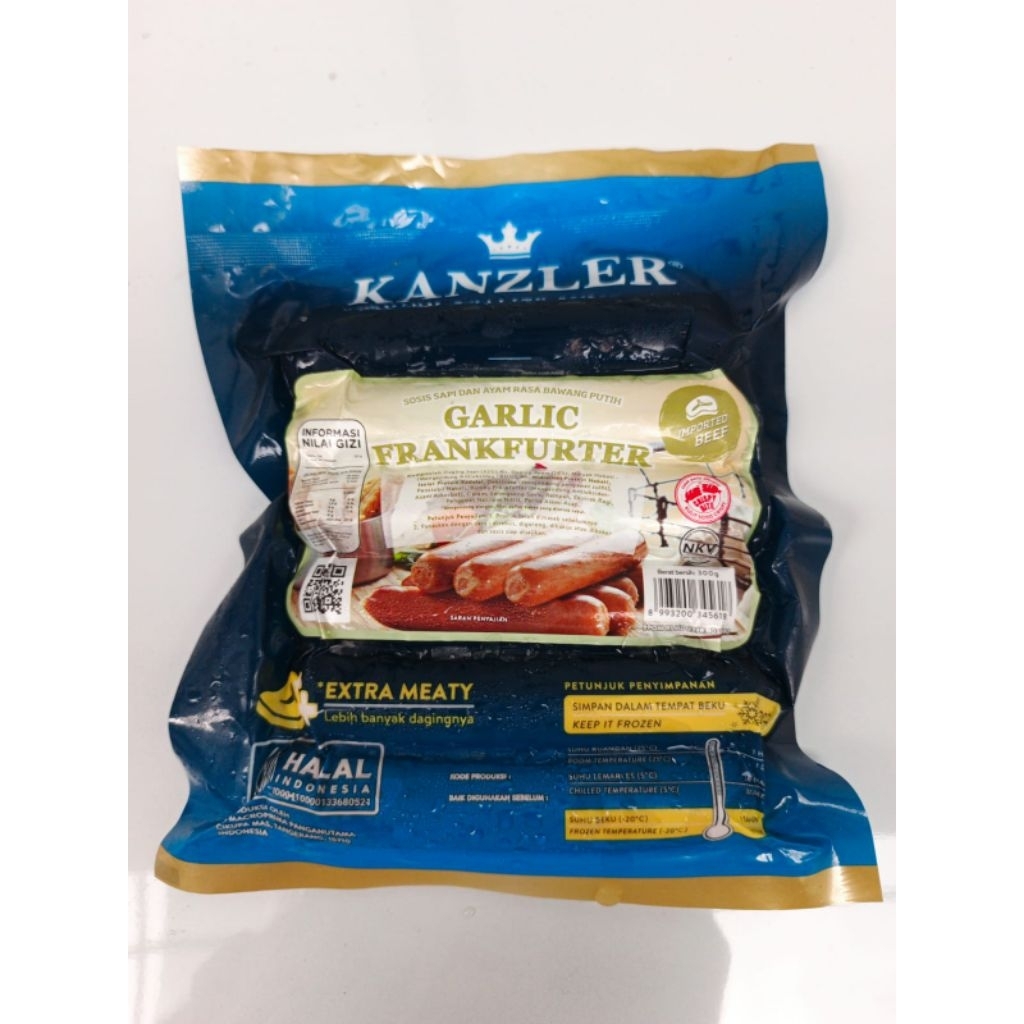 

GARLIC FRANKFURTER KANZLER 360g/6PC