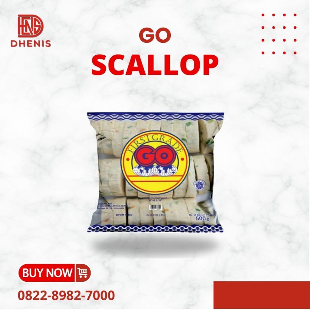 

Scallop Frozen Food 500gr - Ikan Scallops