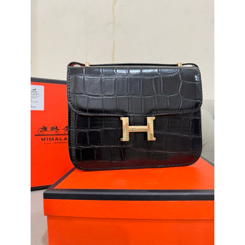 HIMALAYA - TAS SELEMPANG CONSTANTIN CROCO FREE BOX
