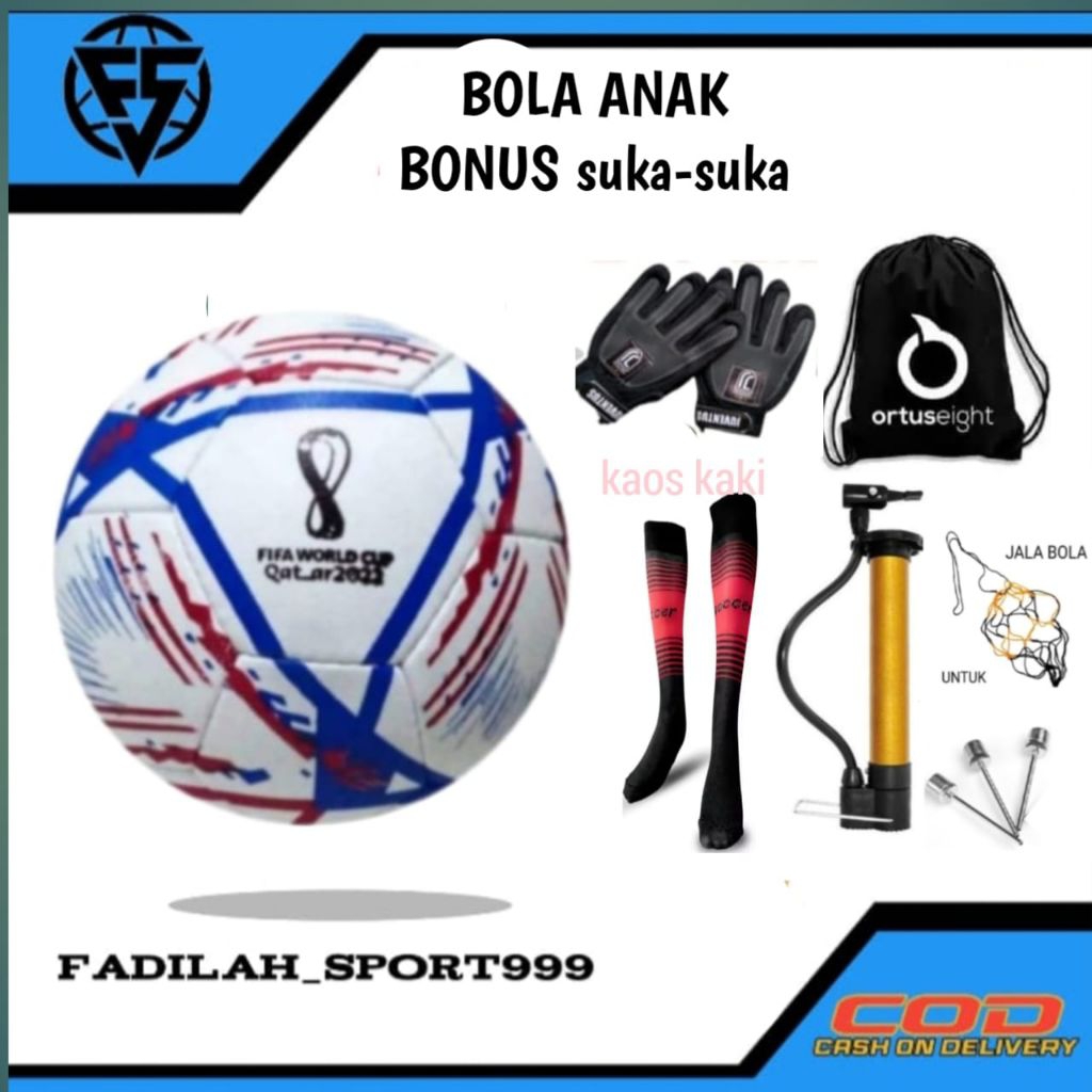 PROMO Bola Sepak/Kaki ANAK Bola Tendang RINGAN Size 5 Murah Gratis Pompa Pentil Jaring ball