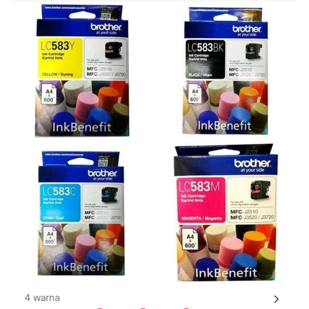 Brother LC 583 untuk MFC-J3520 MFC-J3720