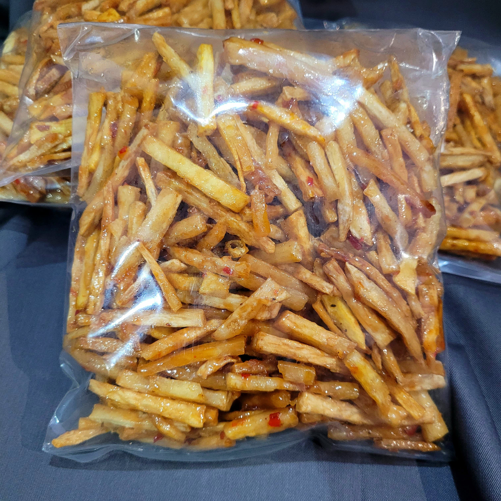 

Stik Talas Pedas Manis Kriuk Renyah Dan Enak 500Gram