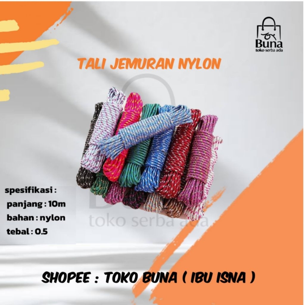 Tali Jemuran Nilon 10m