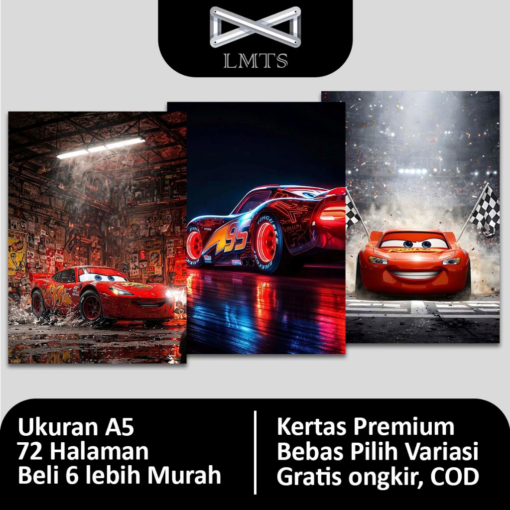 

[Grosir] Buku Tulis Tema Lightning McQueen A5
