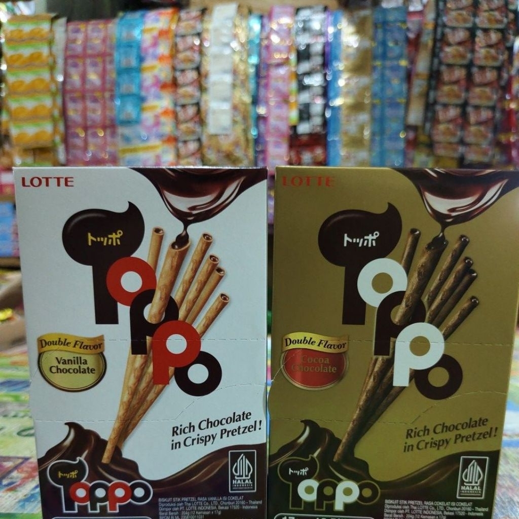 

TOPPO BISKUIT STIK ISI COKELAT ISI 12PCS