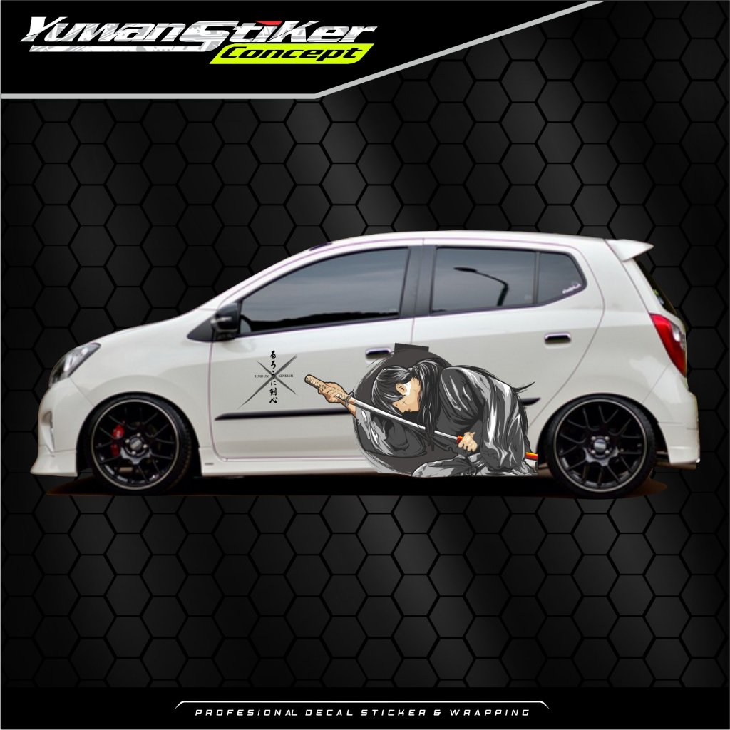 Sticker Mobil Decal Rurouni Kenshin Satu Sisi