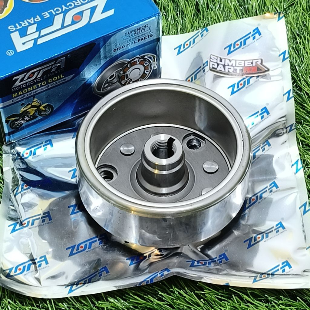 (zftw) rumah magnet spul 12 pole 93mm viar radiator magnit fly wheel - sedia sparepart motor roda ti