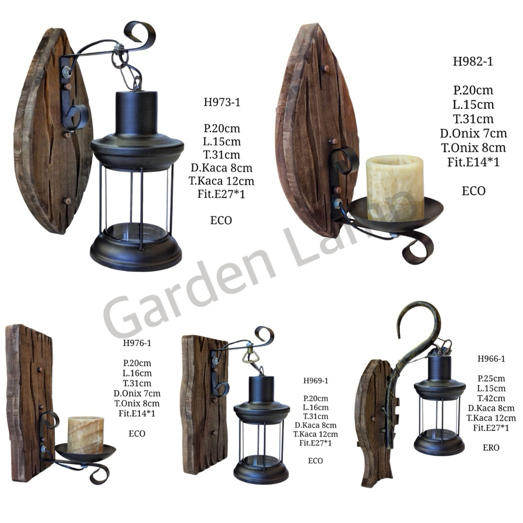 Lampu dinding hias minimalis retro vintage industrial - Lampu dinding teras cafe - lampu dinding kay