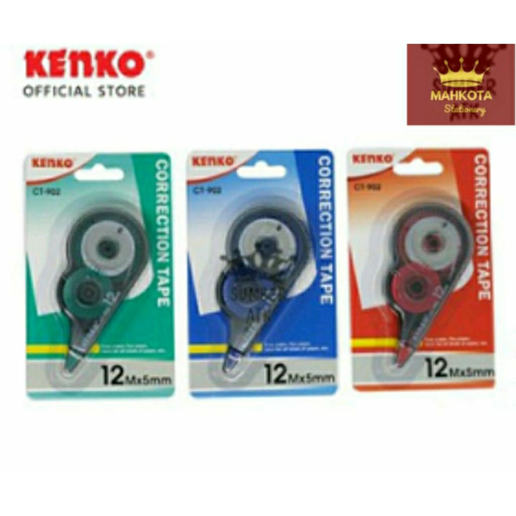 

Correction Tape KENKO CT-902/Tape Kertas Roll Ecer/Pita Koreksi 12 Meter