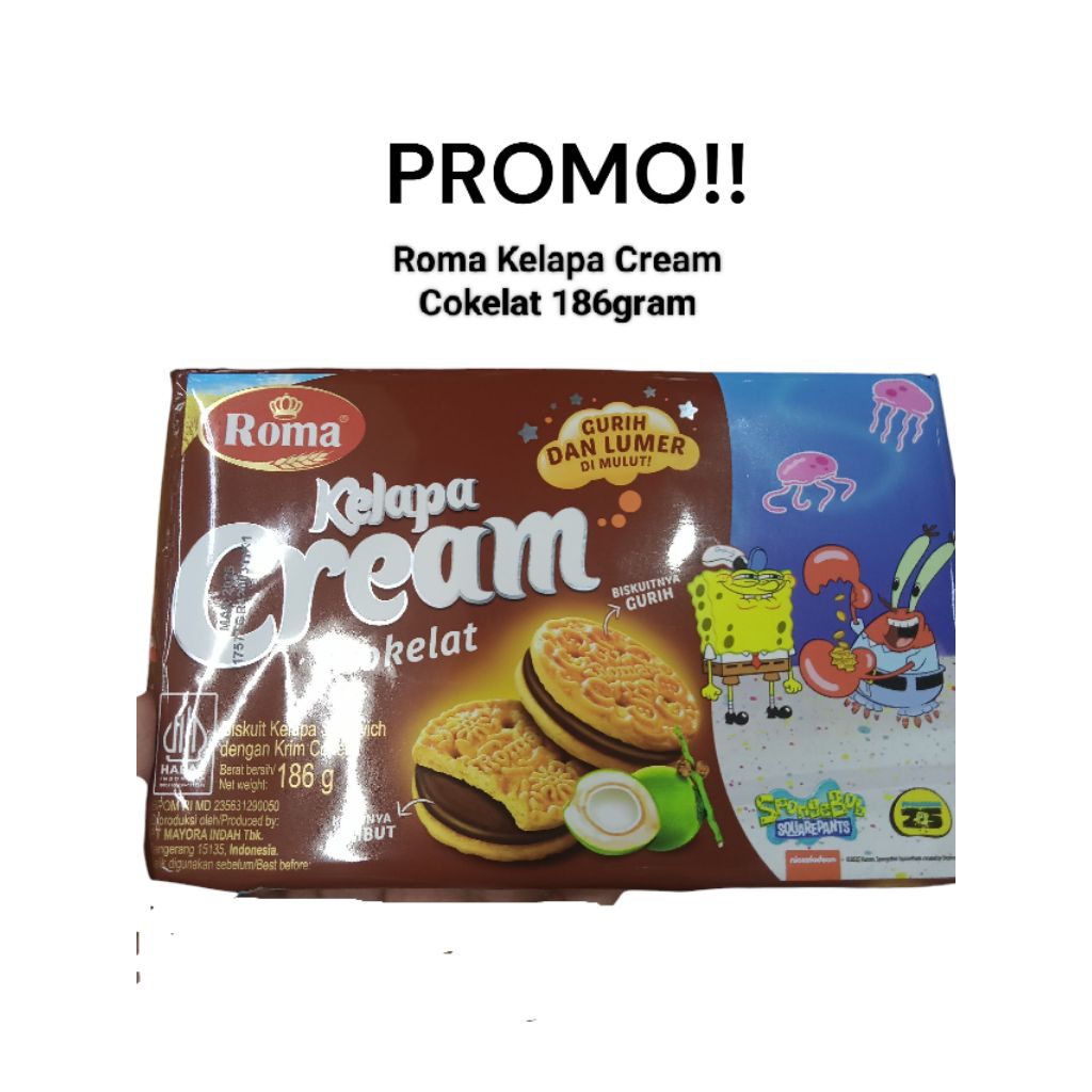 

Roma Kelapa Cream Cokelat 186gram