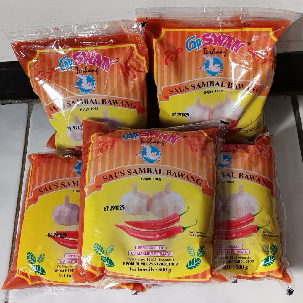 

Saus sambal bawang cap swan 500 gram | saus bantal bakso soto