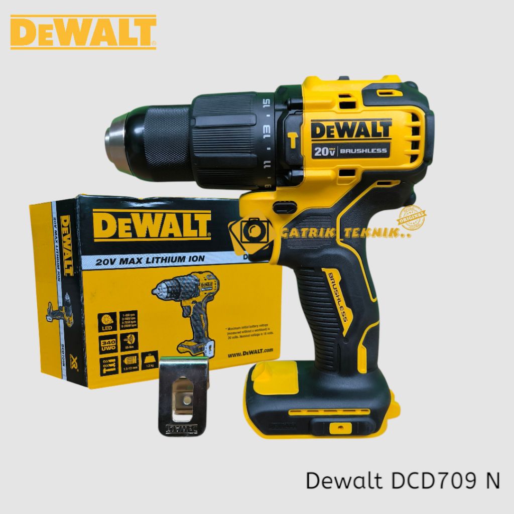 Bor Dewalt DCD709 N Hammer Drill Dewalt 20V DCD 709 Cordless Dewalt 20 V