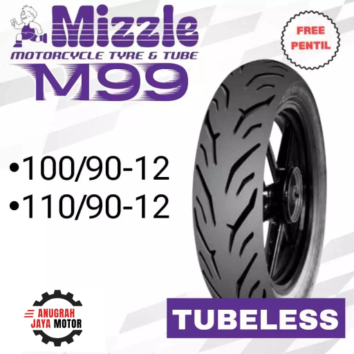 MIZZLE M99 Ring 12 Tubeless Ban Motor Ring 12 Tubles