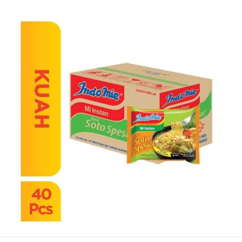 

Indomie Kuah Soto Spesial 1 dus isi 40 pcs